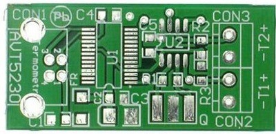 Rejestrator temperatury z USB, AVT5230 PCB+ uP