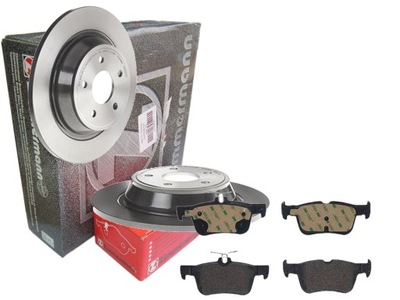 Тормозные диски тормозные колодки zimmermann задняя ford mondeo iv 302mm фото №1