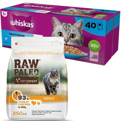 Whiskas Saszetka Galaretka Smaki Rybne 40x85g