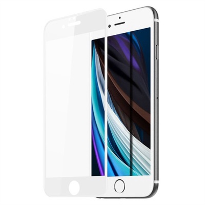 Szkło hartowane 5D Full Glue do Apple iPhone 6/6S białe