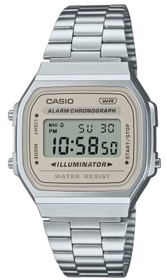 PRZEBÓJ LAT 80 - Zegarek Casio Vintage A168WA na stalowej bransolecie