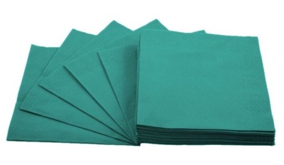 Serwetki papierowe turkusowe 33x33 cm