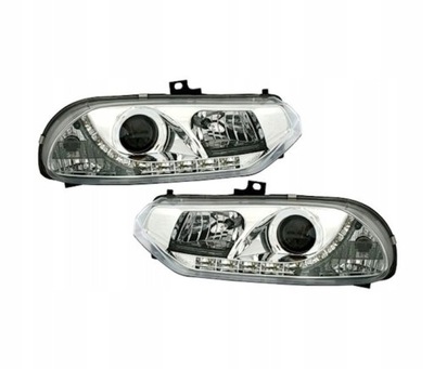 Лампи передні do alfa romeo 156 1997-2003 хром фото №1