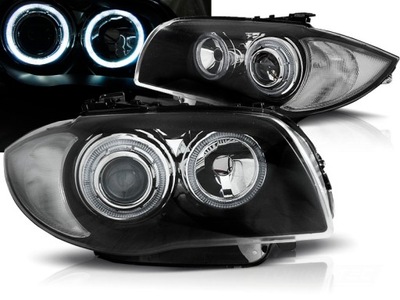 Лампи фари black led кільця do bmw seria 1 e81 e82 e87 e88 od depo фото №1