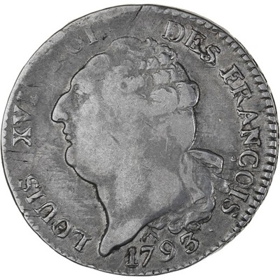 Moneta, Francja, Écu de 6 livres françois, ECU, 6