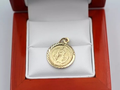 ZŁOTA ZAWIESZKA MEDALIK P585 W. 0,80G