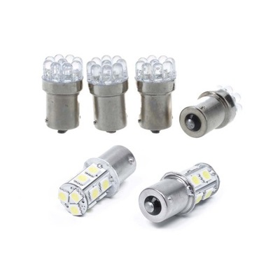 6 PIEZAS 1156 BA15S 5050 SMD LUZ BLANCA 12V PARTE TRASERA  