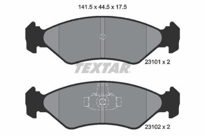 ZAPATAS DE FRENADO FORD PARTE DELANTERA FIESTA -96/96-00/KA -00 2310101  