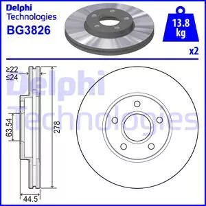 BG3826 DISCO H-CA DELPHI FORD CONNECT  