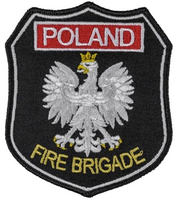 Naszywka naramienna STRAŻ emblemat FIRE BRIGADE