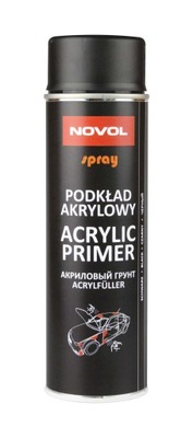 NOVOL PODKŁAD АКРИЛОВИЙ W SPRAYU ЧОРНИЙ 500 ML