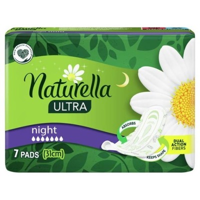 NATURELLA Camomile Night podpaski higieniczne 7szt