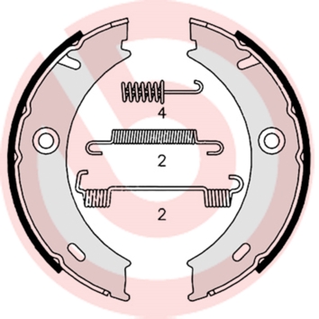 ZAPATAS DE TAMBOR DE FRENADO BREMBO S 50 512 S50512  