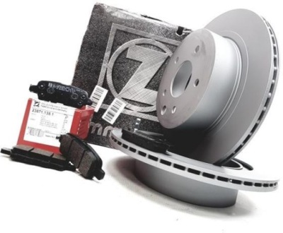 Zimmermann гальмівні диски+ гальмівні колодки задня renault kaleos фото №1