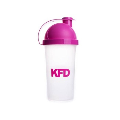 Shaker KFD 500 ml bezbarwny różowe napisy