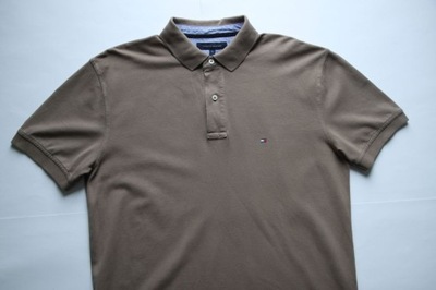 TOMMY HILFIGER__KOSZULKA POLO MOCCA LOGO__XL