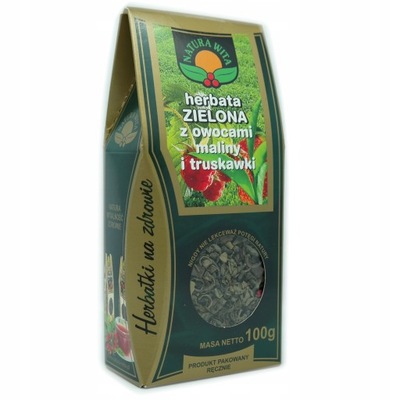Herbata zielona z Maliną i Truskawką - Natura Wita