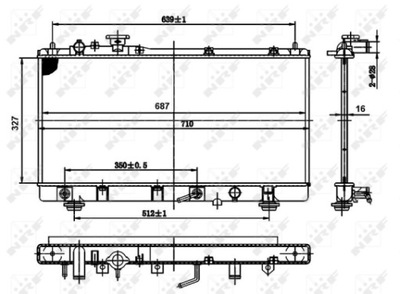 RADUADOR SISTEMA DE REFRIGERACIÓN DEL MOTOR 50142  