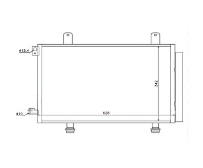 CONDENSADOR DE ACONDICIONADOR SUZUKI SX4 2006- 9531080J01  