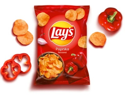 Chipsy Lays Papryka przekąska czipsy lejs 130g