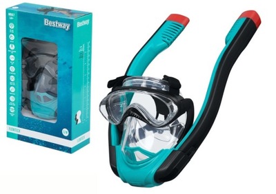 MASKA DO NURKOWANIA PEŁNOTWARZOWA MASKA DO SNORKELINGU S/M BESTWAY 24060