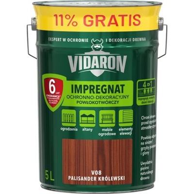 VIDARON Impregnat 5L PALISANDER KRÓLEWSKI