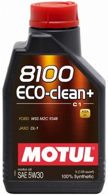 ACEITE SIL.5W30 1L MOT 8100 ECOCLEAN+ C1 101580 MOTUL  