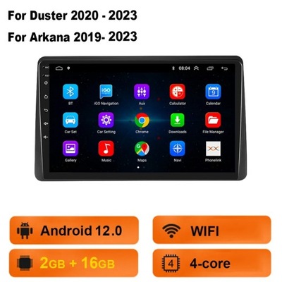 NAWIGATOR GPS PARA RENAULT DUSTER HM 2 II 2020 - 2023 ARKANA 1 I 2019-2023  