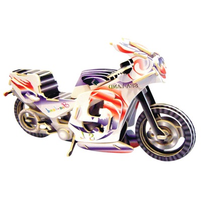 PUZZLE DREWNIANE 3D Motocykl Motor wyścigowy