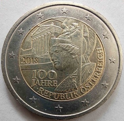 1788 - Austria 2 euro, 2018