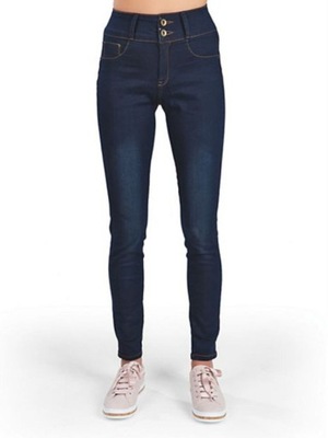 elastyczne Spodnie jeansowe SLIMMAXX niebieski r. 44