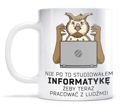 Kubek Prezent Informatyka Praca z ludźmi