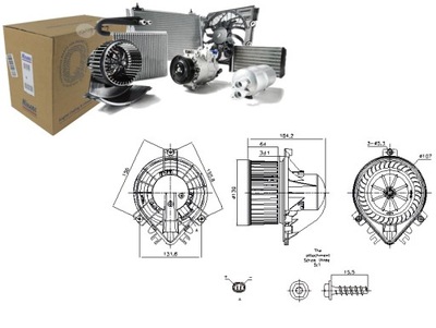 VENTILADOR SOPLADORES MINI R50 R53 R52 1.4D 1.6 06.01-07.08 NISSENS  