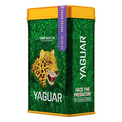 Puszka z Yerba Mate Yaguar Frutas Bayas 0,5 kg