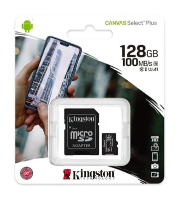 Karta pamięci Kingston microSDXC Canvas Plus 128GB