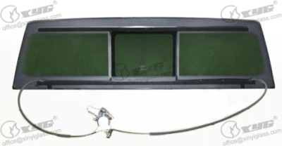 Скло задня dodge ram 2019- тонована з віконце фото №1