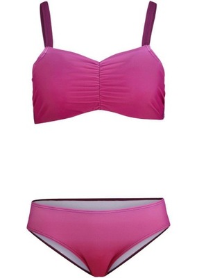 21599 STRÓJ KĄPIELOWY BIKINI ROZOWE OMBRE 46 90 E