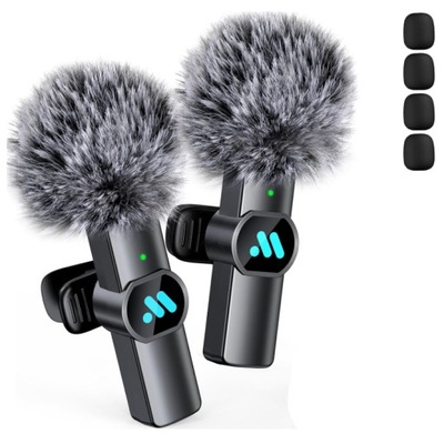 Bezprzewodowe mikrofony krawatowe do IPhone lightning