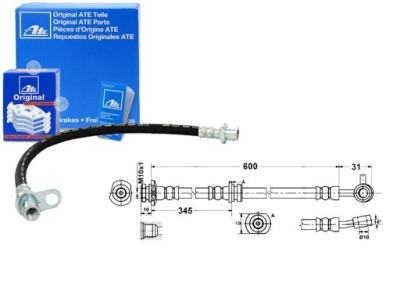 Шланг тормозной elast. nissan qashqai i qashqai фото №1