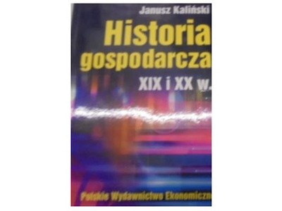 Historia gospodarcza XIX i XX w - J Kalińśki