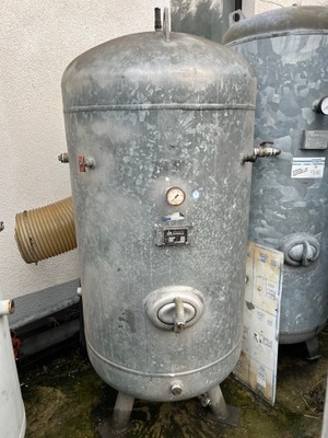 Zbiornik sprężonego powietrza, pneumatyczny ocynk, 750l 11bar