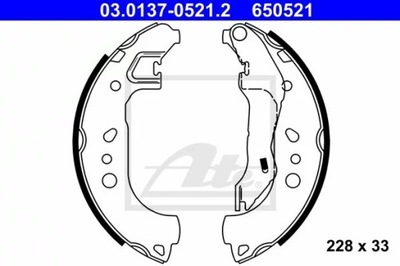 03.0137-0521.2 ZAPATAS DE TAMBOR HAM.SKODA RAPID 12-  