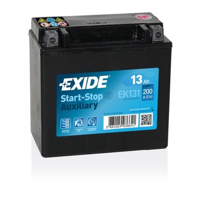 EXIDE EK131 AGM 13AH 200A START LUZ DE FRENADO L+ JEEP GRAND CHEROKEE, MERCEDES  