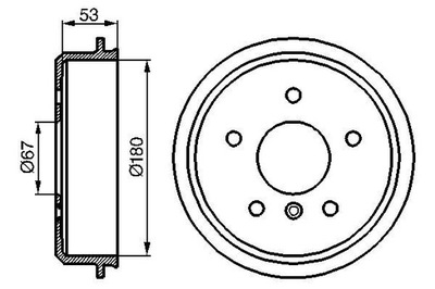 BOSCH 0 986 477 096 BŪGNINIAI STABDŽIAI STABDŽIŲ 