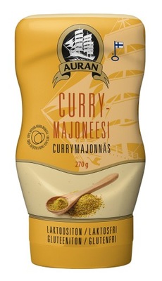 Auran | Majonez z Curry | Currymajoneesi | Finlandia | Bez laktozy | 270 g