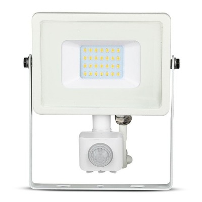 Projektor LED 20W 1600lm 4000K IP65 +PIR VT-20-S