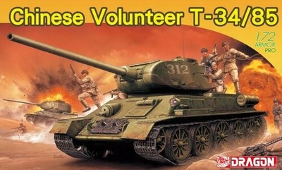 1:72 Dragon 7668 Chinese Volunteer T-34/85 czołg