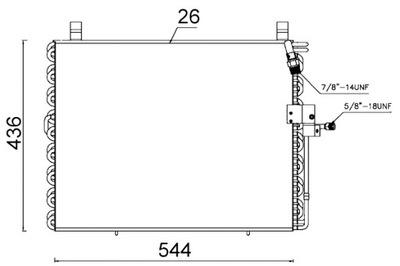 MAHLE KONDENSATORIUS KONDICIONAVIMO MERCEDES 124 C124 124 T-MODEL S124 124 