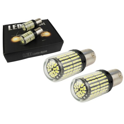 LUCES DE AUTOMÓVIL P21W 144LED SMD CANBUS BA15S 2SZT. POTENTE COLOR BLANCO LUZ  