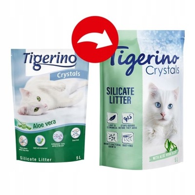 Żwirek 5 litrów silikon dla kota Tigerino AloeVera